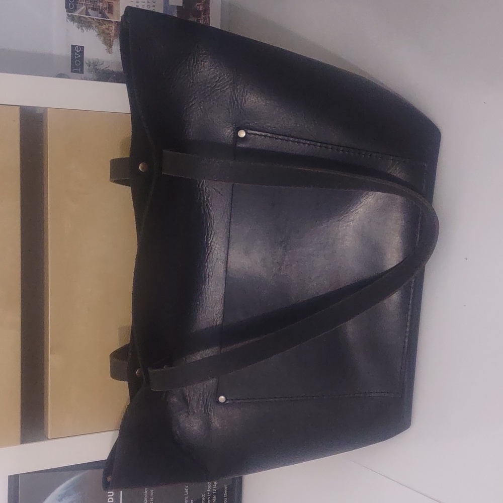 Portland leather tote